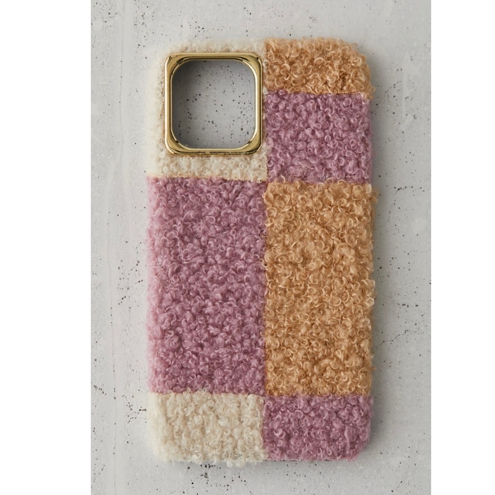 Colorblock Sherpa IPhone Case 12/12pro